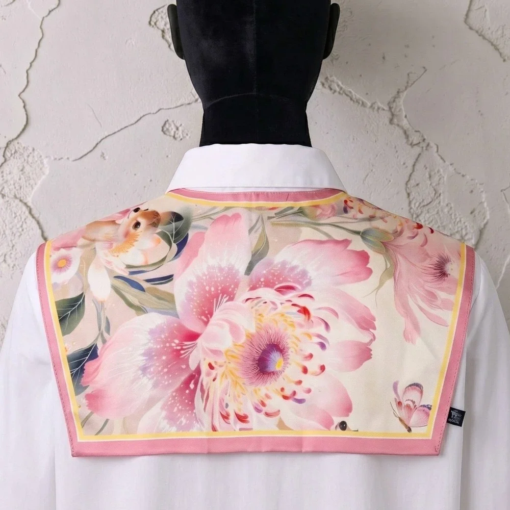 Fine Art Print Detachable Collar Neck Scarf Atomic Whimsy Storybook Sailor Bib